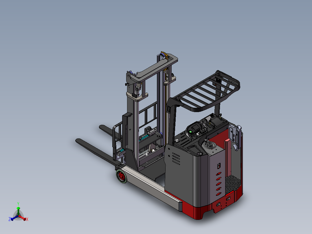 MF2030 前移式叉车SW三维图==486864==500正等轴测图