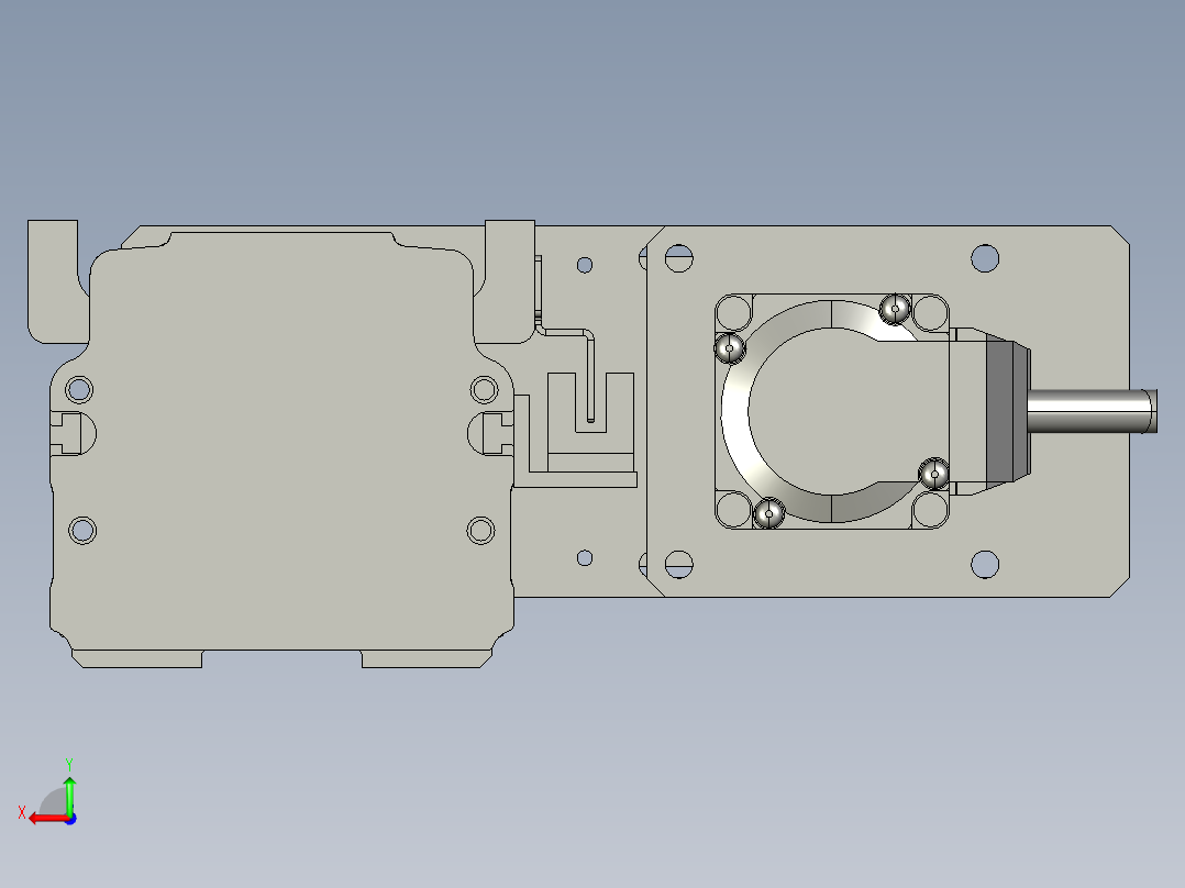 半封闭丝杆滑台MT75BS.L#.350.BR.P10.C3右视图