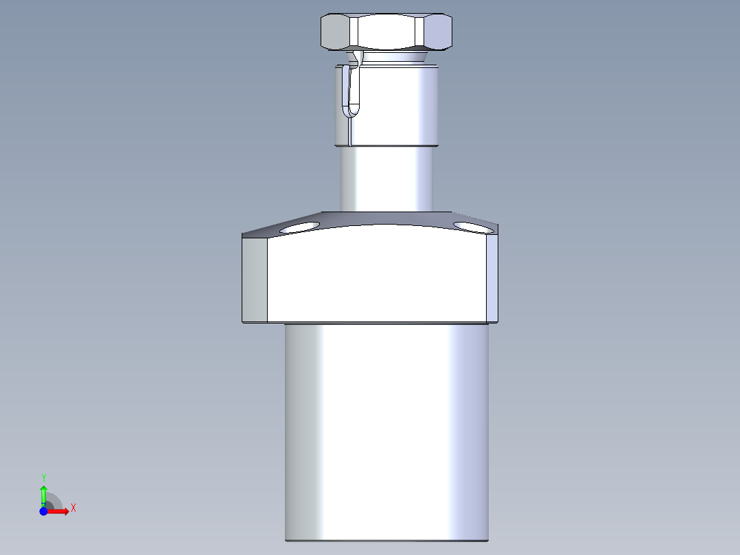 KOSMEKLHA0550-SR-Y45多系列多零件图纸模型前视图