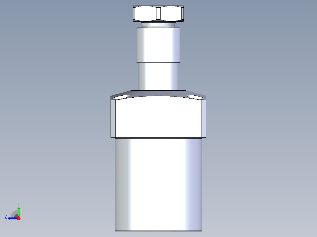 KOSMEKLHA0550-SR-Y45多系列多零件图纸模型右视图