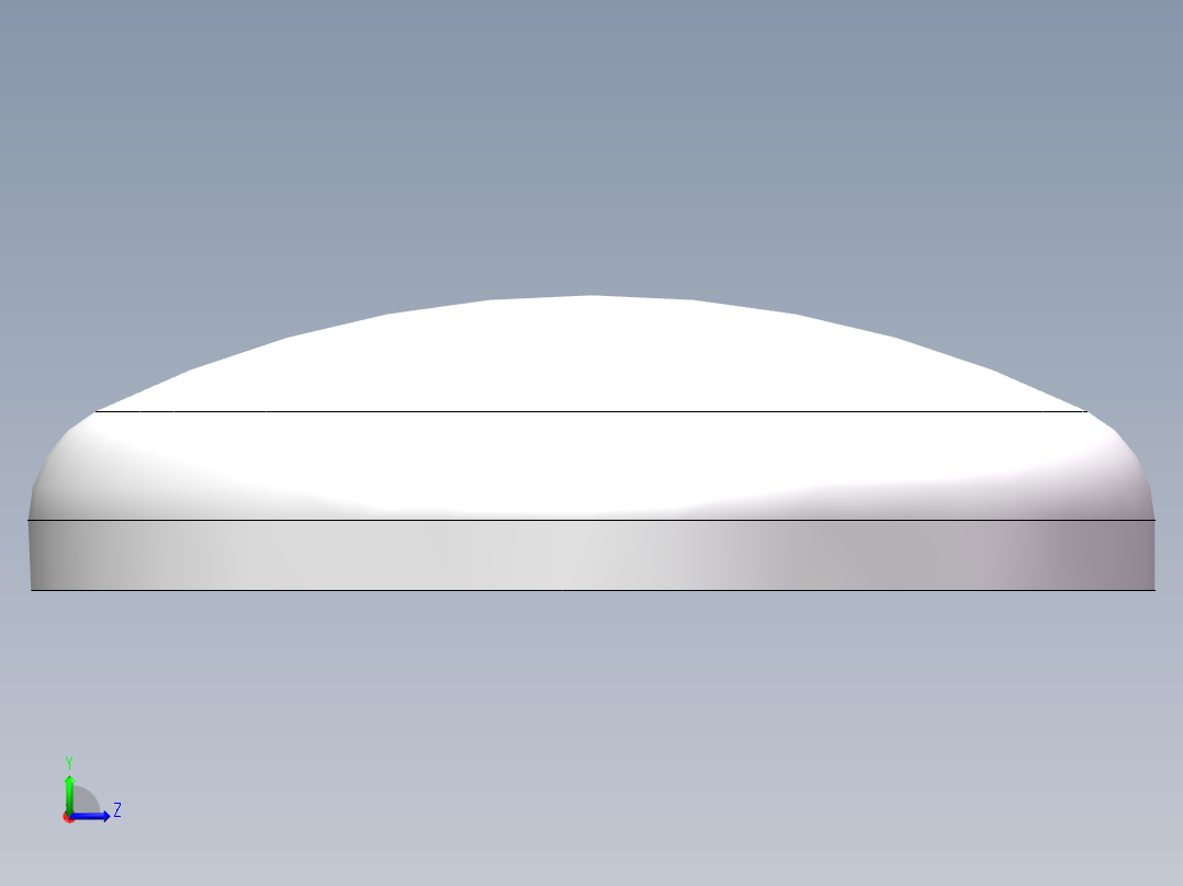 THA碟形封头DN400左视图