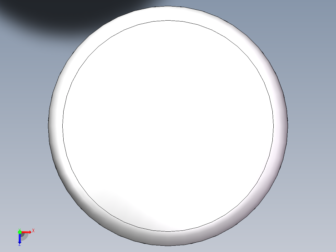 THA碟形封头DN400俯视图