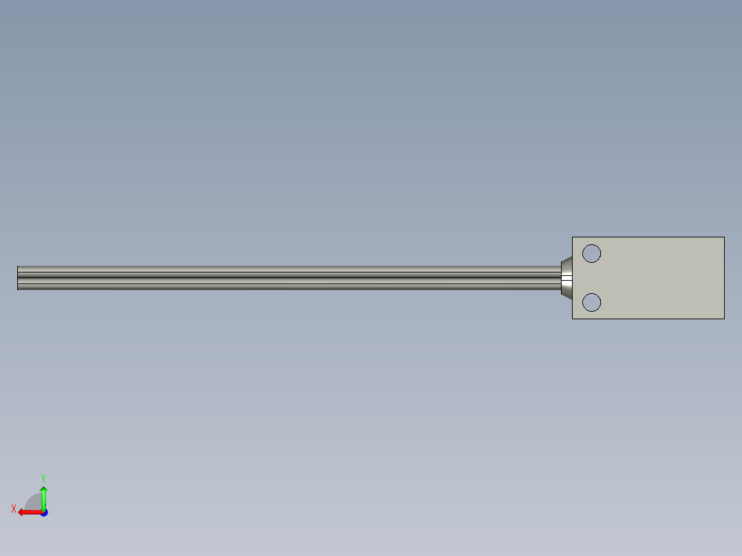 基恩士CZ-12_kc图纸模型后视图