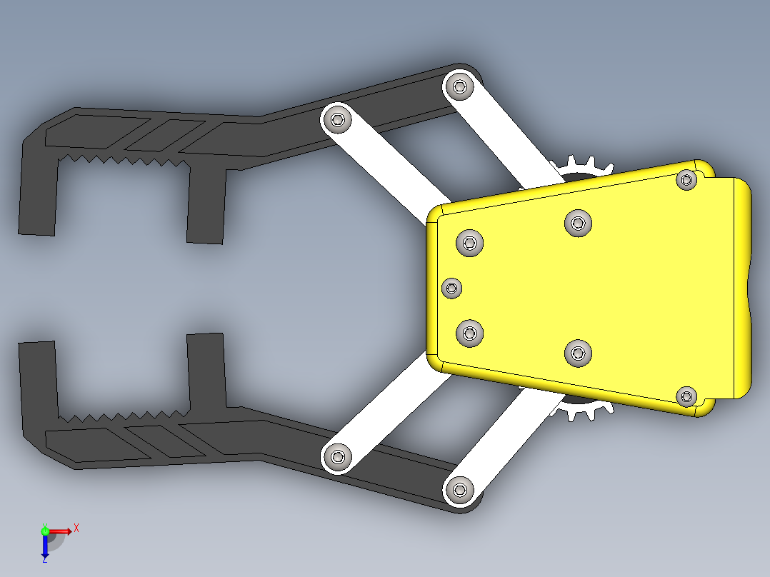 卡西姆-布哈里机器人采摘与放置系统俯视图