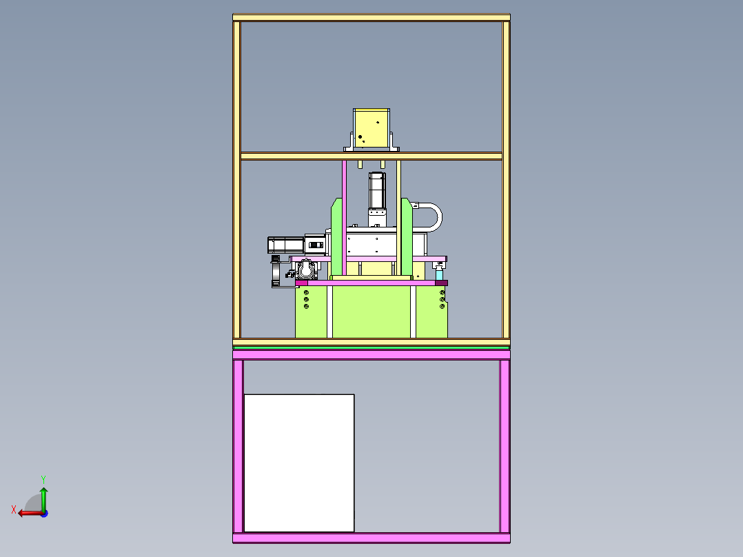 十字螺丝拧紧设备sw18可编辑后视图