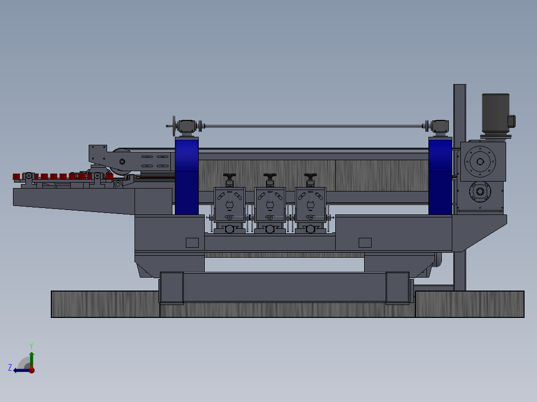 玻璃双边磨边机sw09可编辑右视图