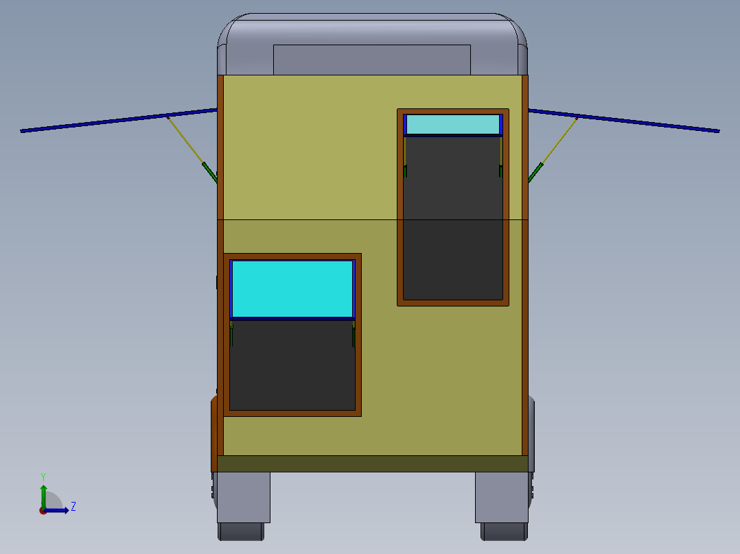 餐车设计左视图