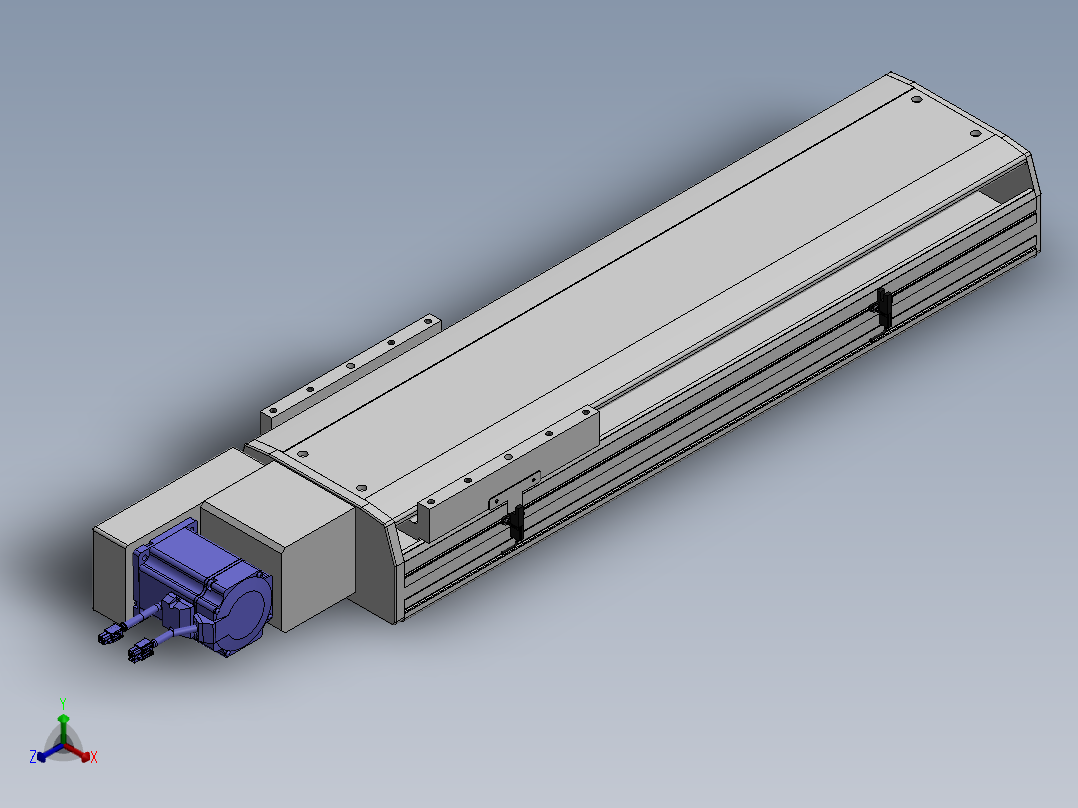 精密模组MT220-L150-500-L-M75-C4正等轴测图