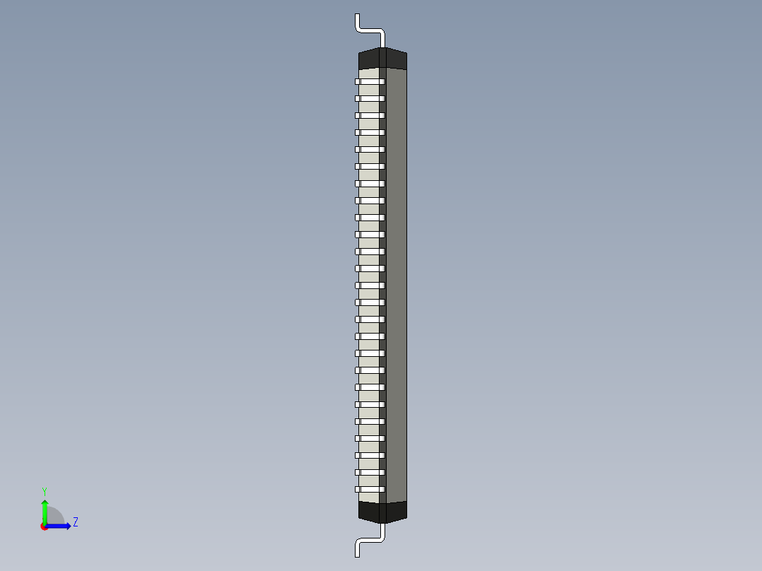 元器件3D封装LQFP100_FPT-100P-M0585左视图