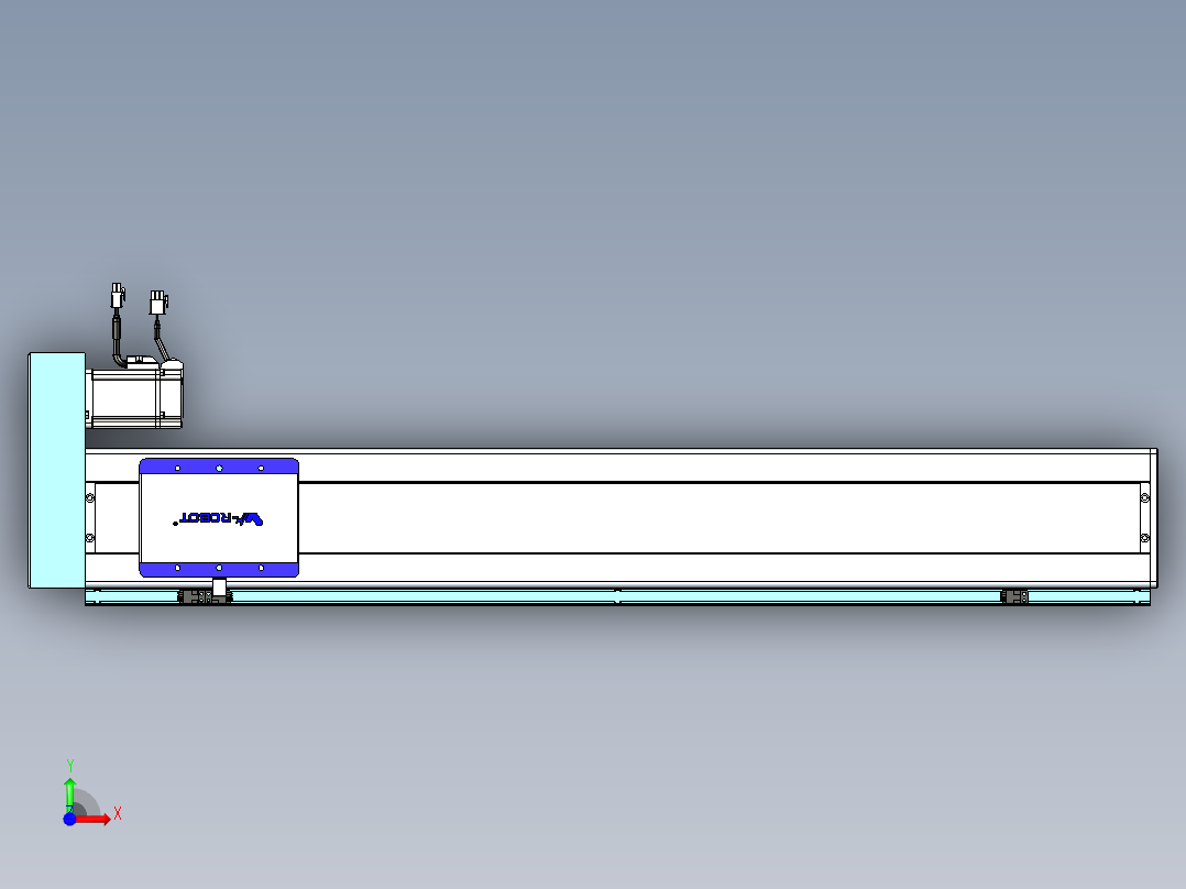 威洛博VC丝杆传动-无尘环境VC14-Lxx-C-S800-BR-ZP40-C3前视图