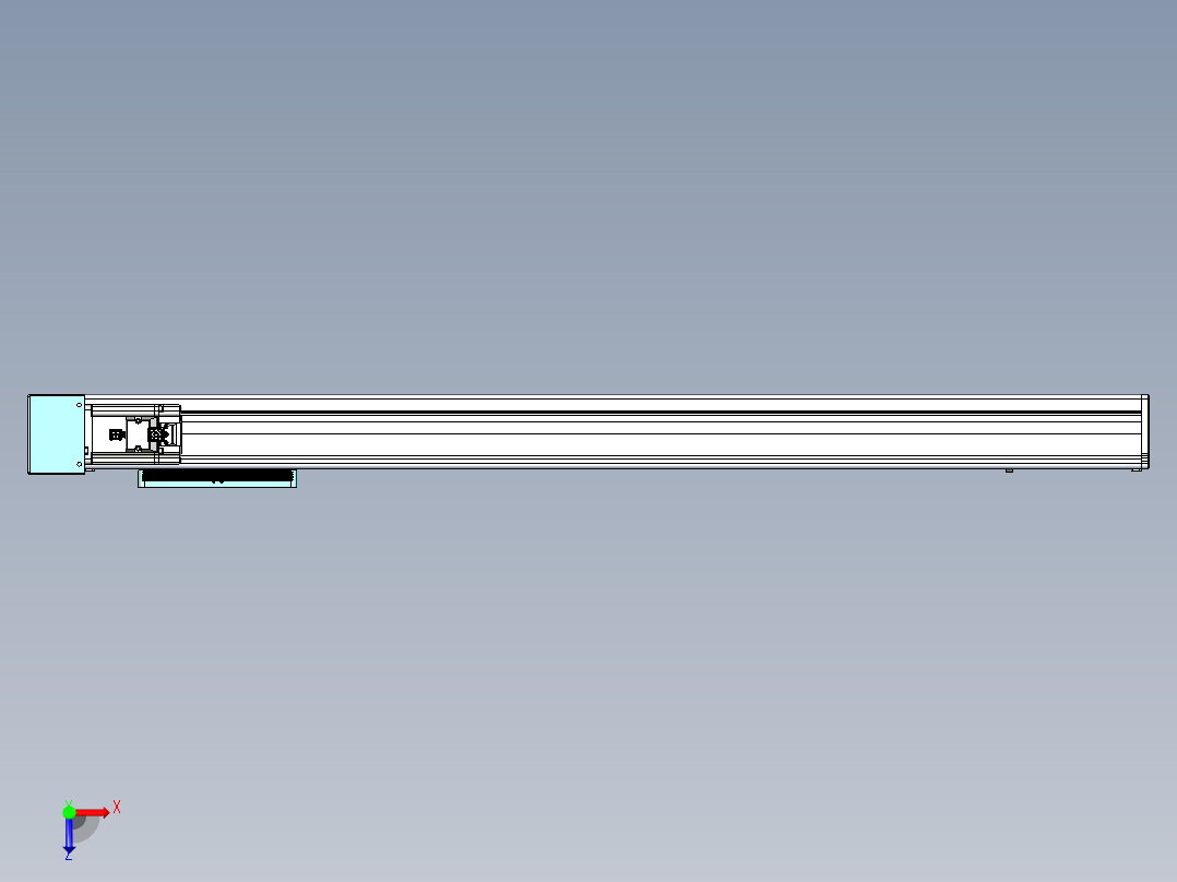 威洛博VC丝杆传动-无尘环境VC14-Lxx-C-S800-BR-ZP40-C3俯视图