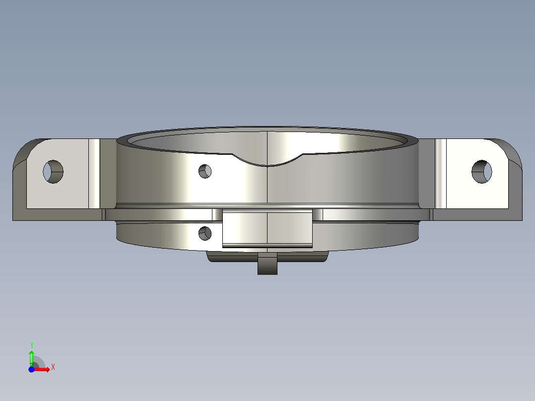 中间轴轴承支架的铣Φ155上端面夹具设计含三维二维说明书872943前视图