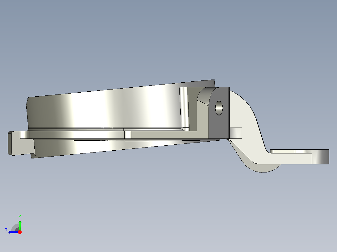 中间轴轴承支架的铣Φ155上端面夹具设计含三维二维说明书872943右视图