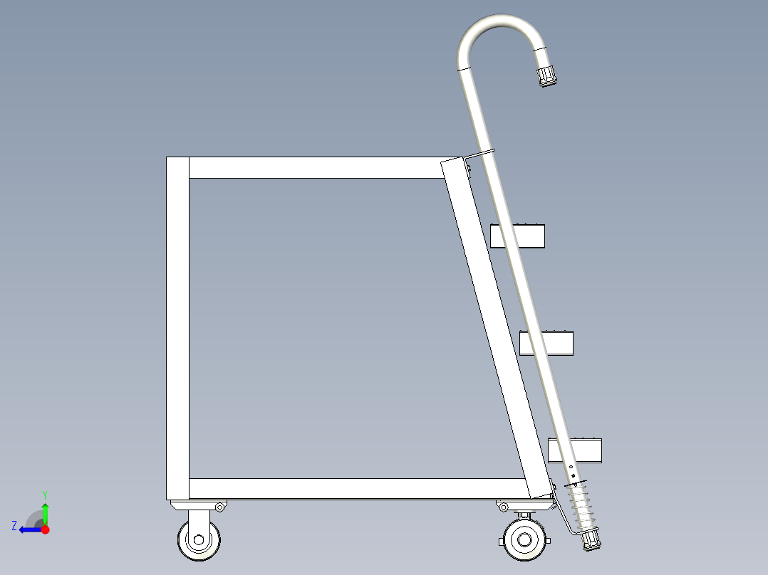 二合一云梯车右视图