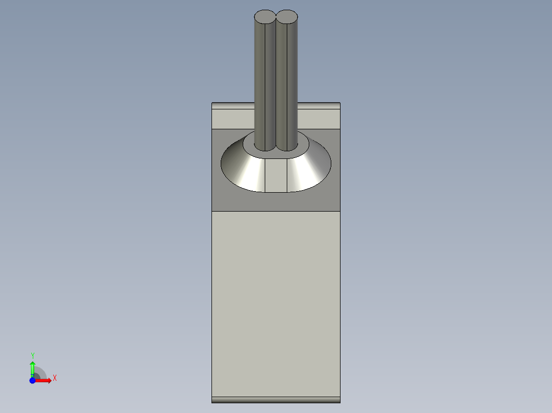 基恩士PS-49C_kc图纸模型前视图