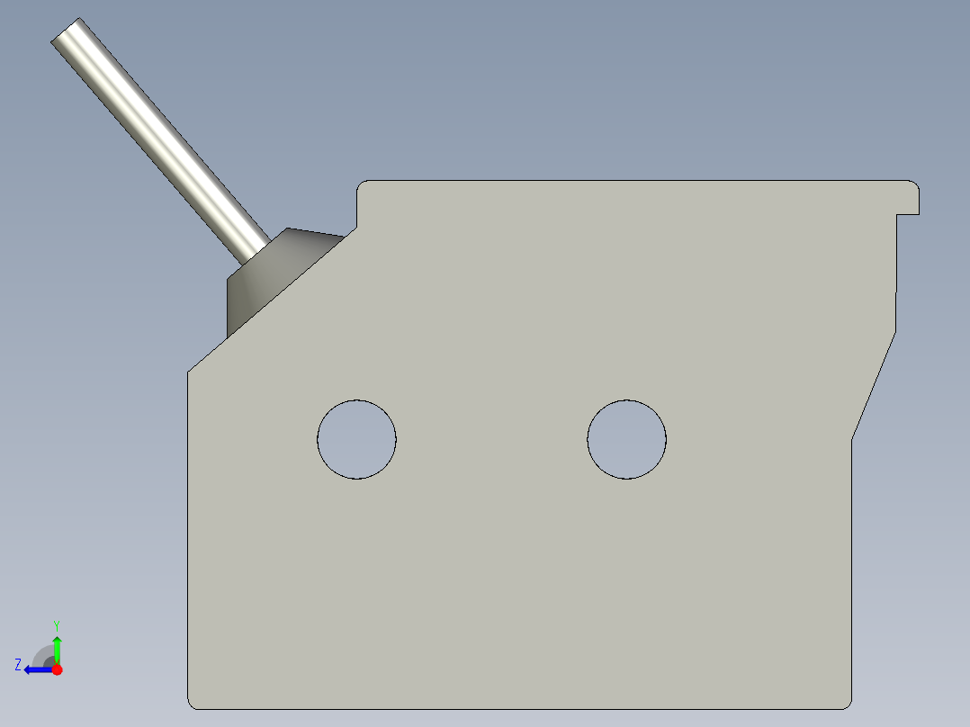 基恩士PS-49C_kc图纸模型右视图