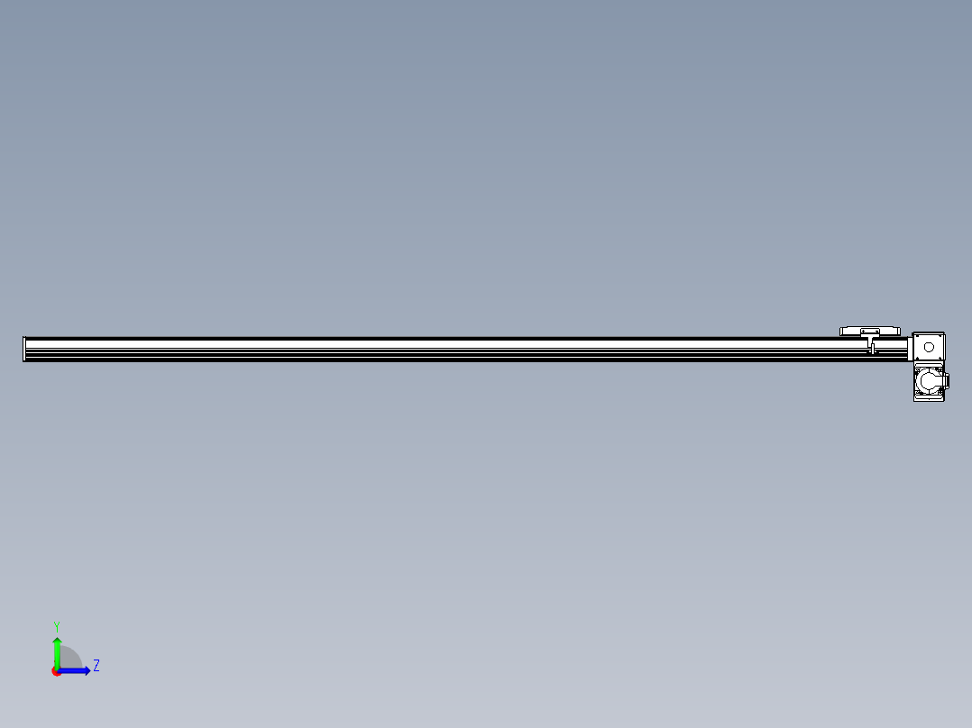 同步带全封闭直线模组TPA-HCB-105D-90-L1700-RP-C-P20-N3左视图