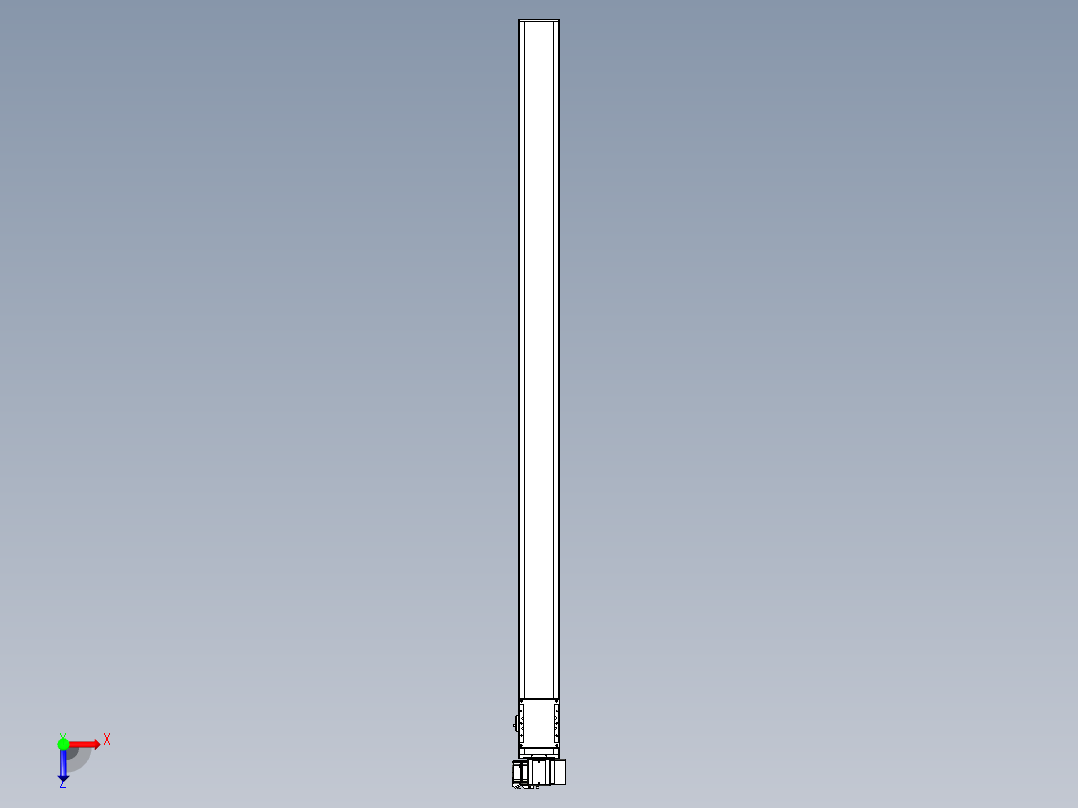 同步带全封闭直线模组TPA-HCB-105D-90-L1700-RP-C-P20-N3俯视图