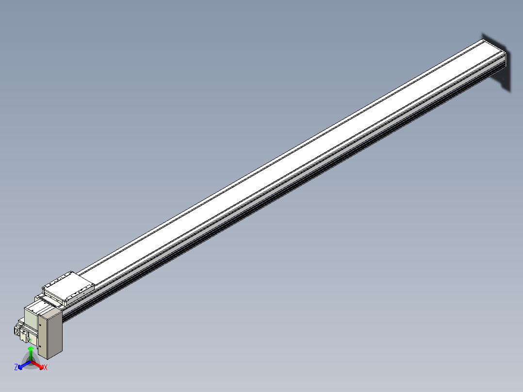 同步带全封闭直线模组TPA-HCB-105D-90-L1700-RP-C-P20-N3正等轴测图