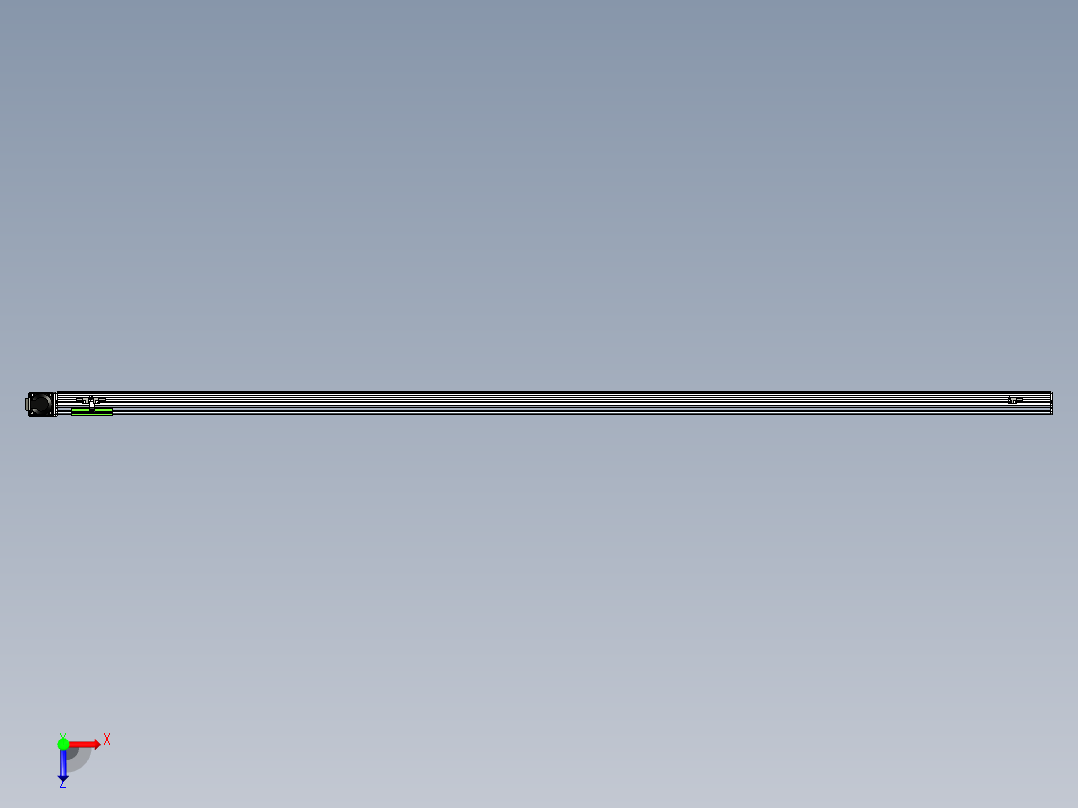 同步带滑台-半封闭B10-L90-S2500-R-P40-D3俯视图