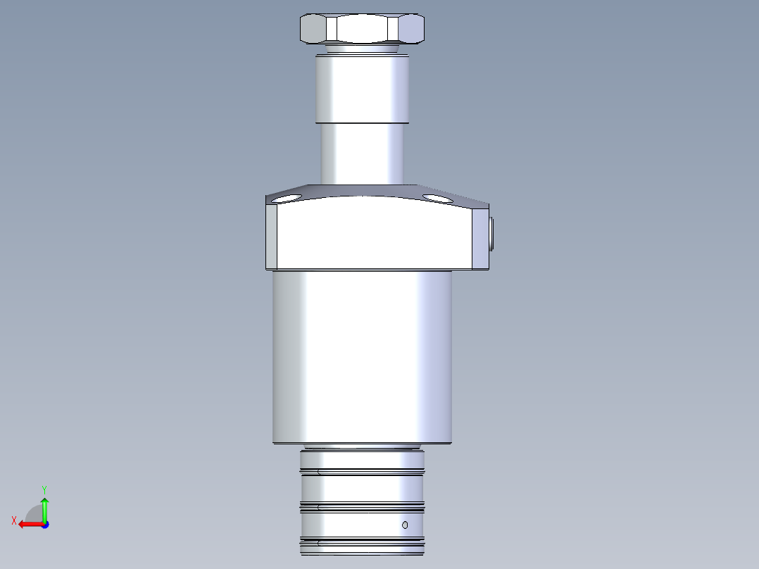 KOSMEKLHA0650-GRM多系列多零件图纸模型后视图