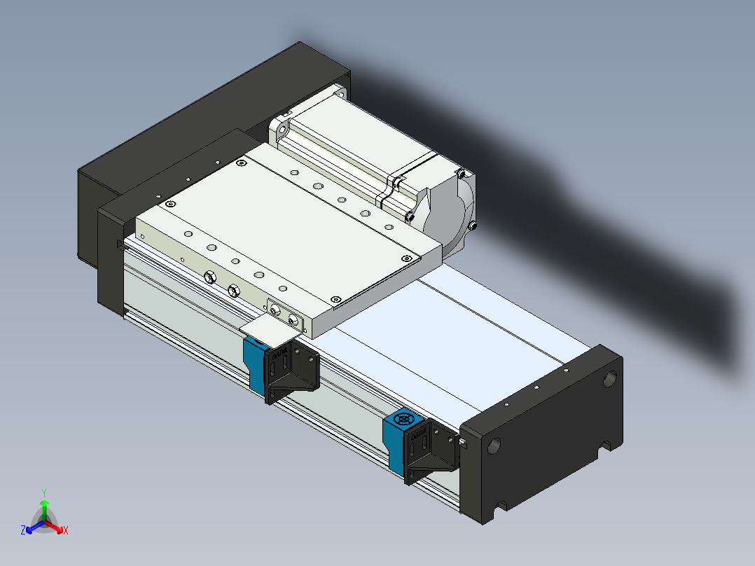 模组FSL120 E100 10C7-BR-T40正等轴测图