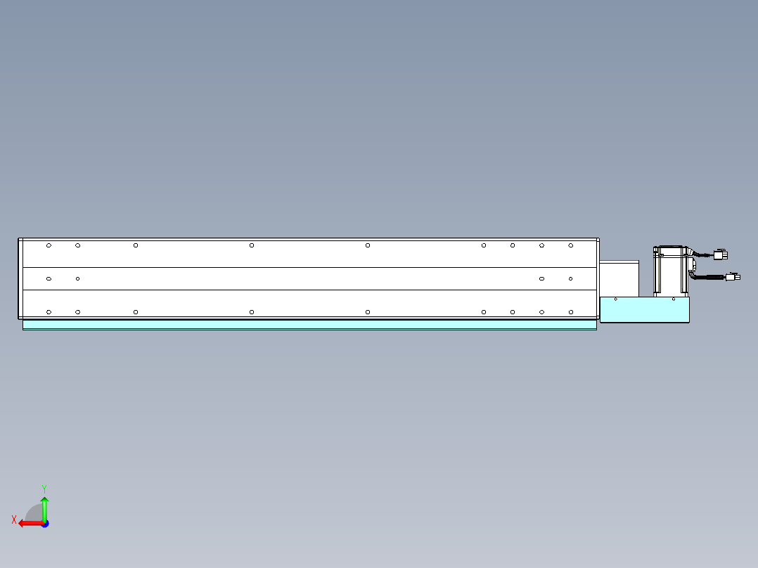 威洛博VBC同步带传动一无尘环境VBC14-L45-S700-BL-ZP40-C3后视图