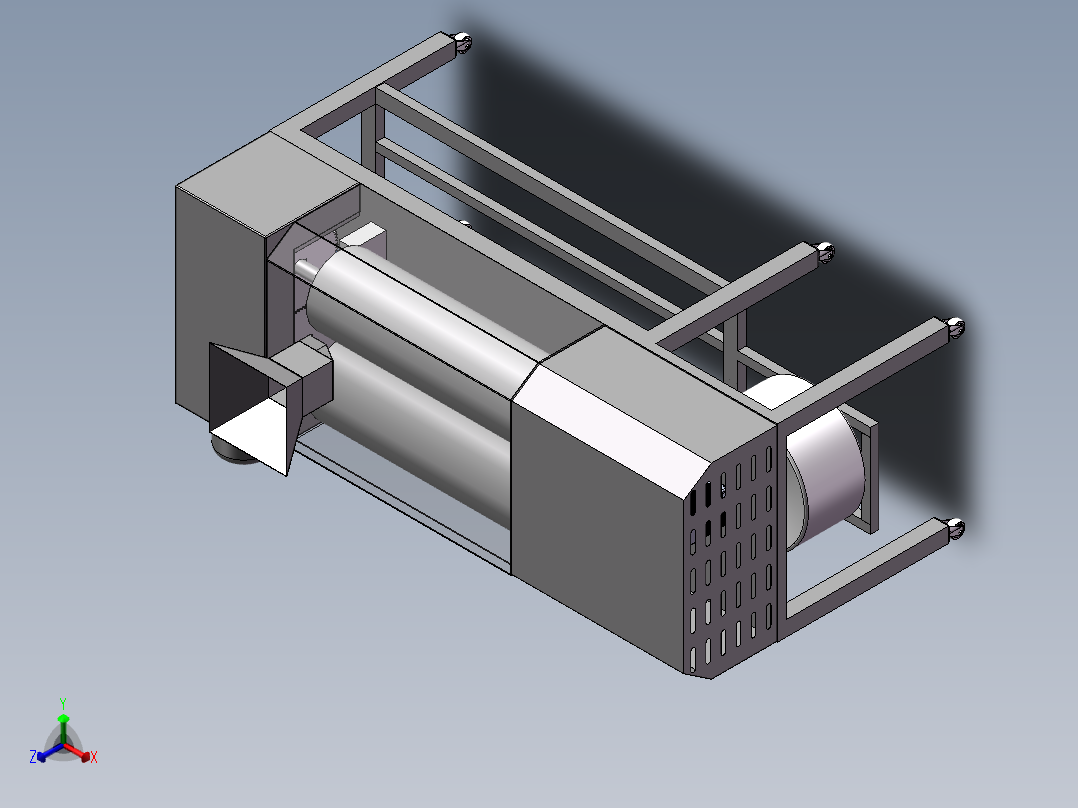 搅拌机模型正等轴测图
