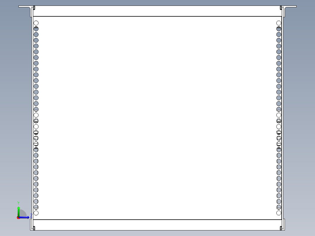 机箱 三维图纸与CAD图纸左视图