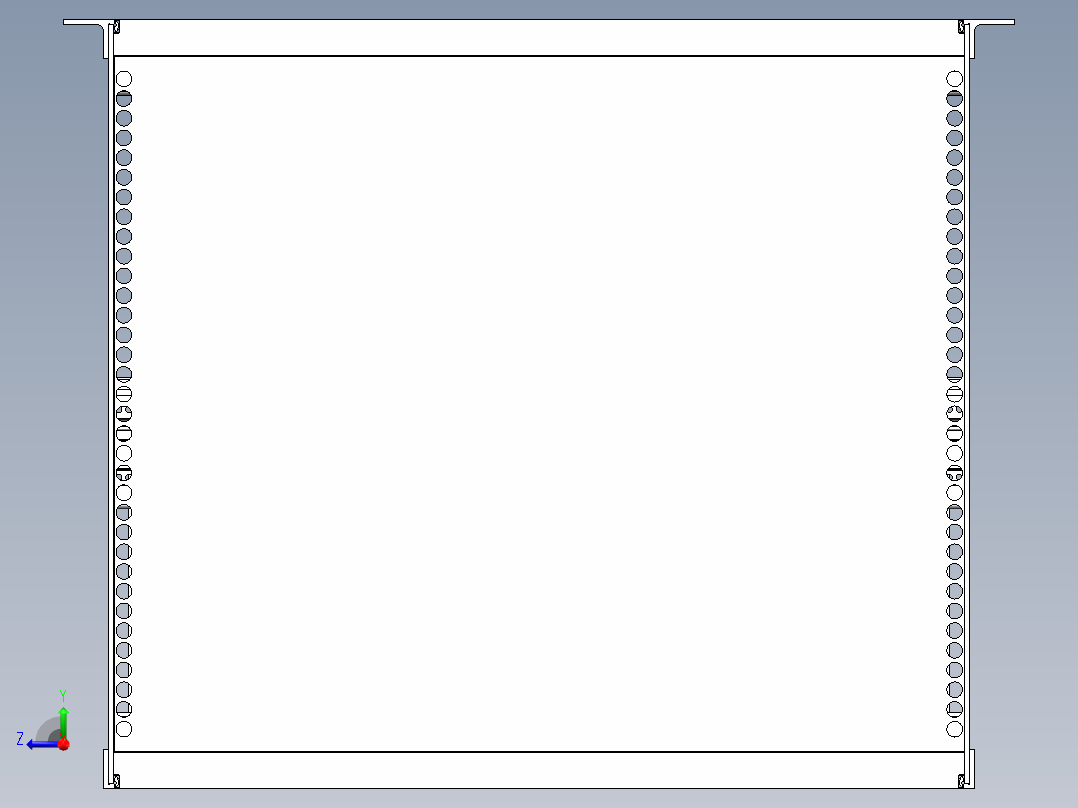 机箱 三维图纸与CAD图纸右视图