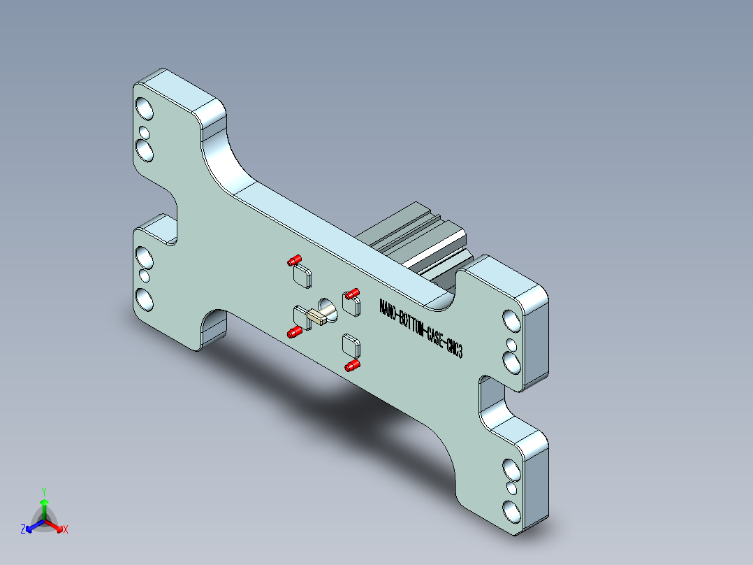 NANO-BOTTOM-CASE-CNC3-0910正等轴测图