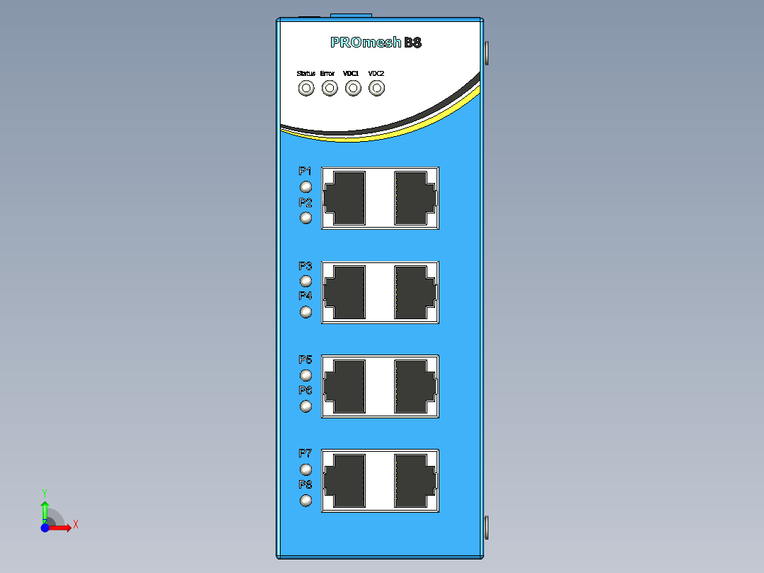 PromeshB8路由器开关箱前视图