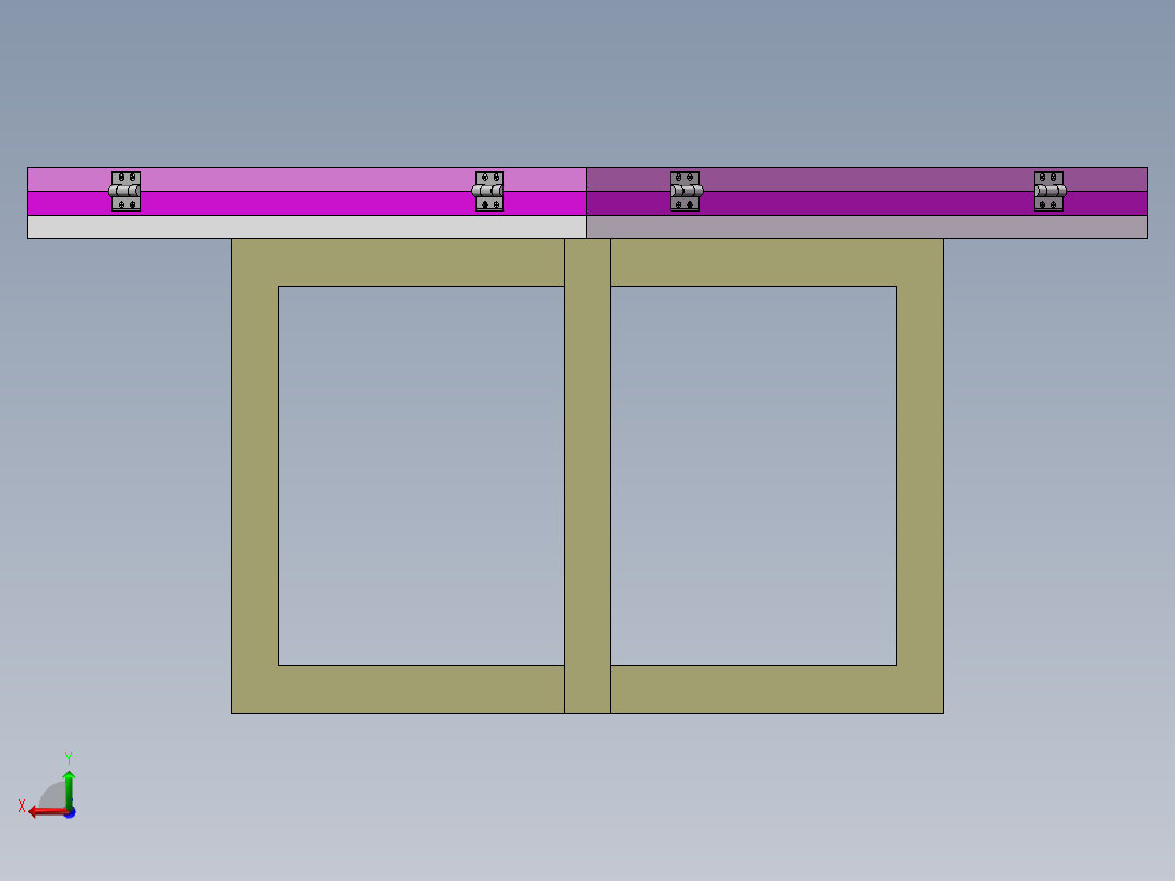 三维模型后视图