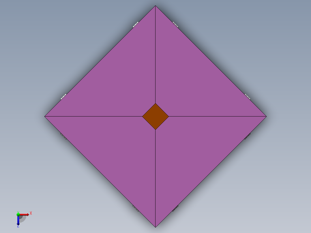 三维模型俯视图