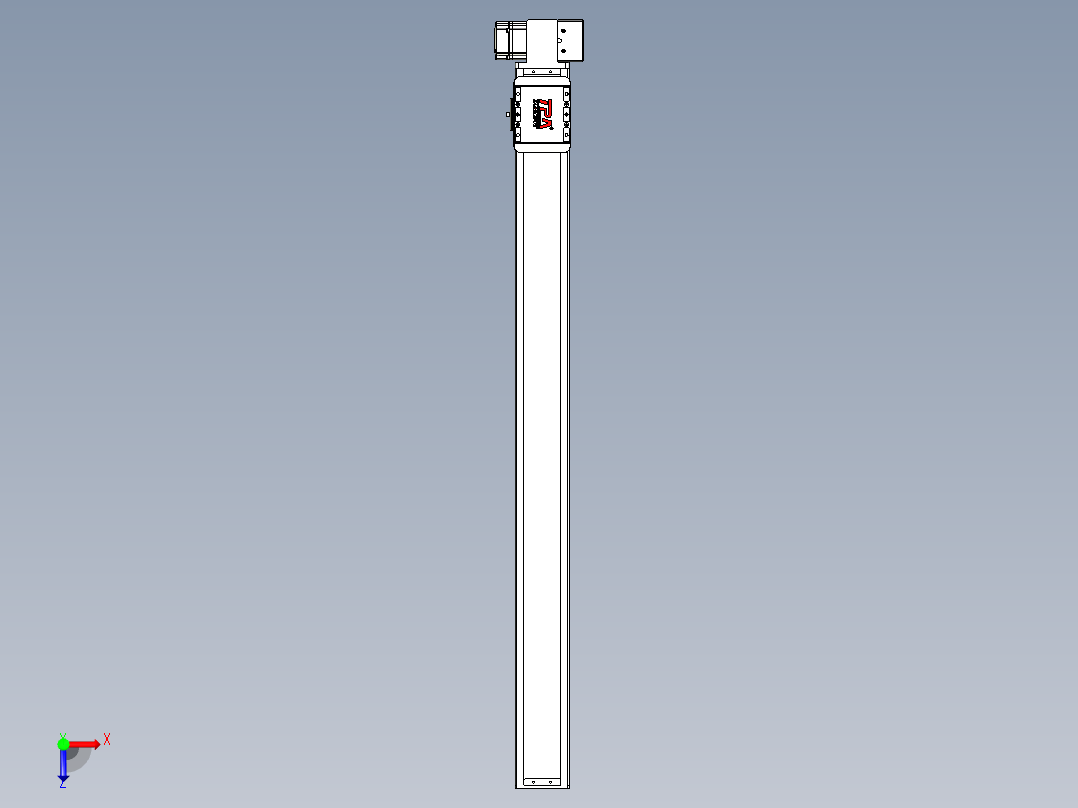 同步带全封闭直线模组TPA-HCB-85D-90-L950-LP-Y-P20-N3俯视图