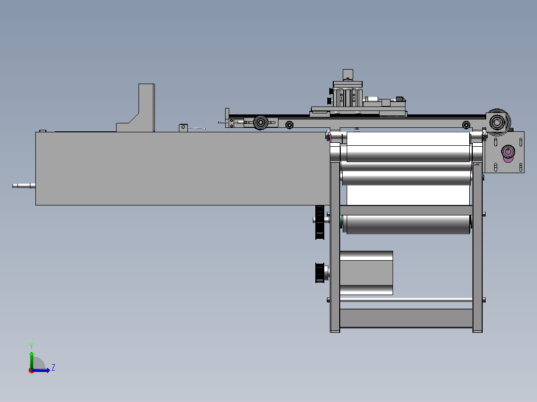 非标自动上料机左视图