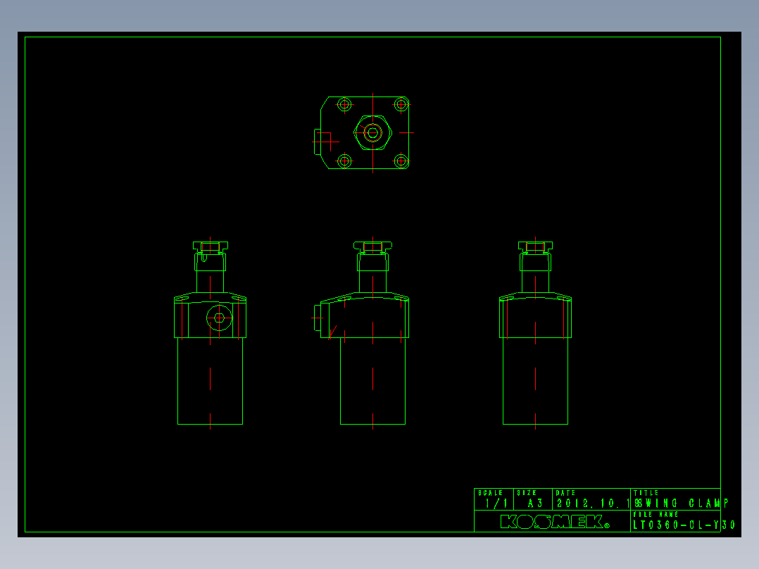 KOSMEKLT0360-CL-Y30多系列多零件图纸模型多系列多零件图纸模型