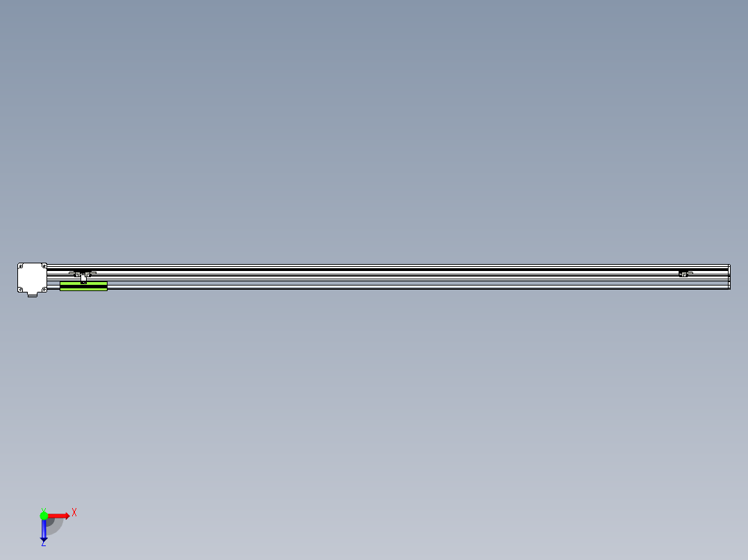 同步带滑台-半封闭B13-L90-S1750-R-Z86-D3俯视图