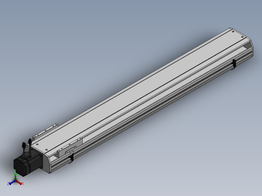 精密模组MY170-T10-1050L-BC-P75B-C4-C正等轴测图