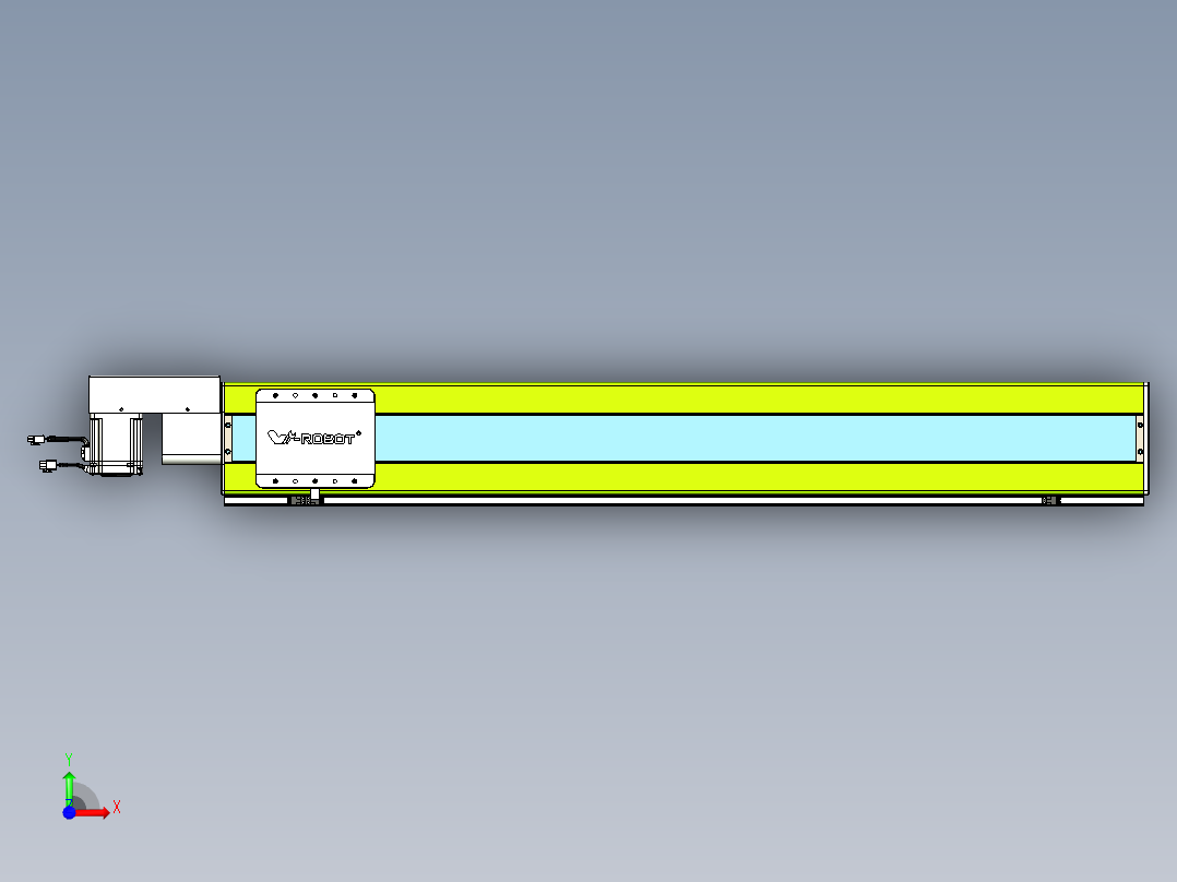 威洛博VBC同步带传动一无尘环境VBC17-L45-S1100-BR-ZP75-C3前视图