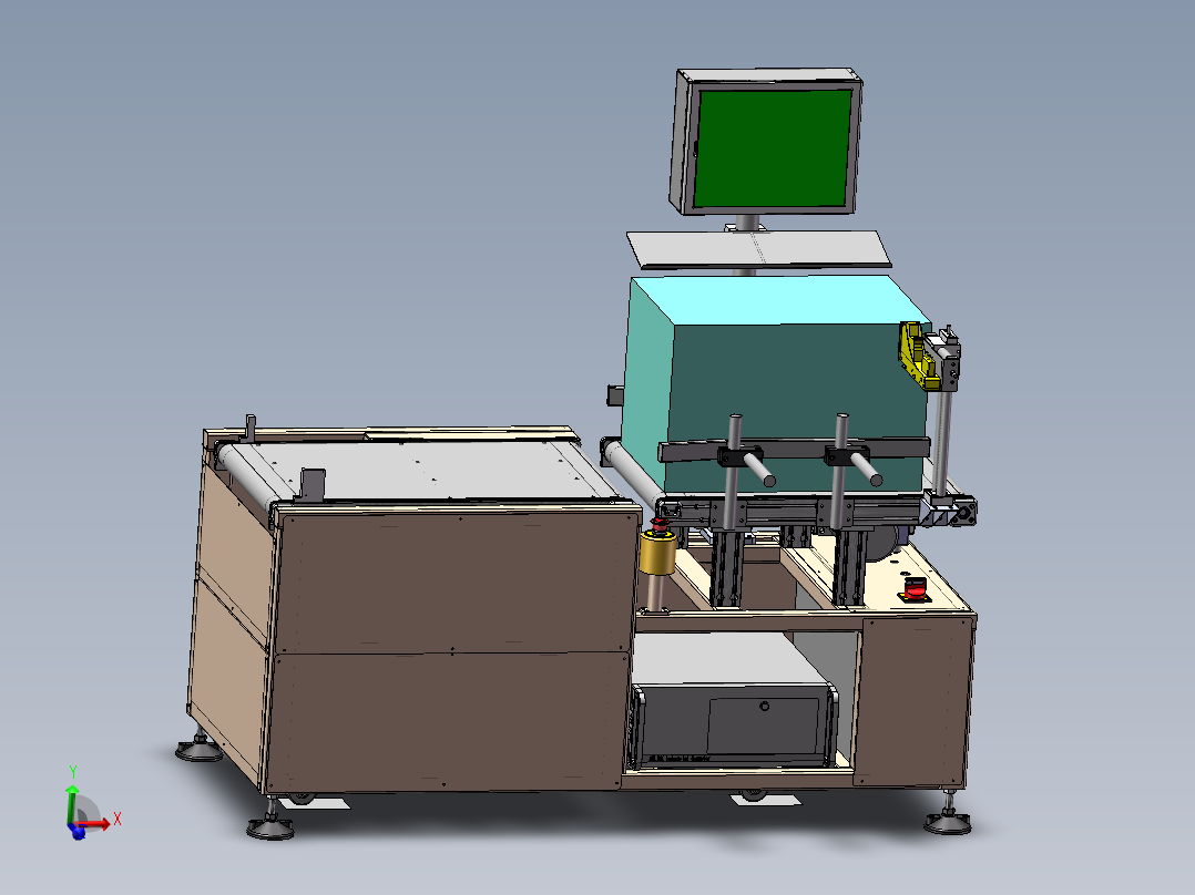 产品称重记录流水线设备（sw18可编辑+工程图+bom）