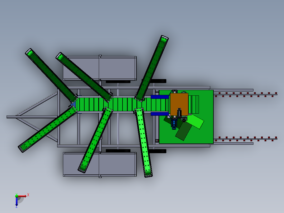水果采摘平台sw20可编辑俯视图