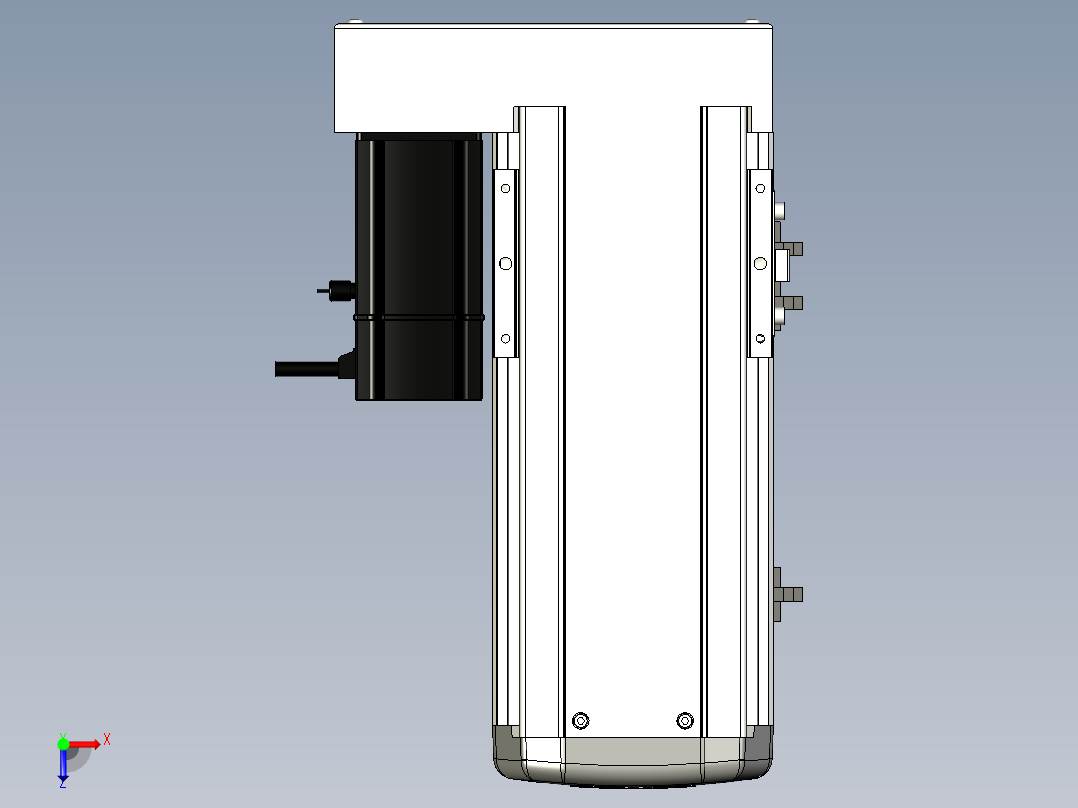 Toyo东佑达直线模组-ETH13-150-BL-200W+煞車俯视图