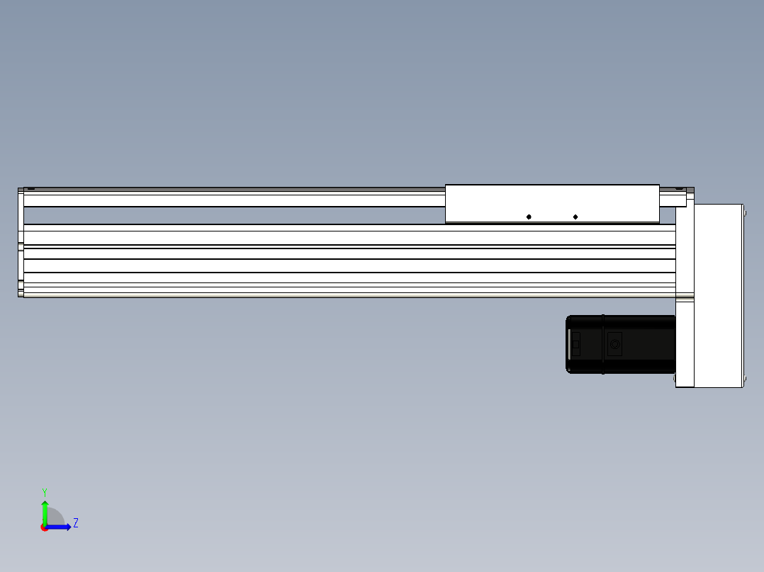 Toyo东佑达直线模组-ETH22-400-BM-400W左视图