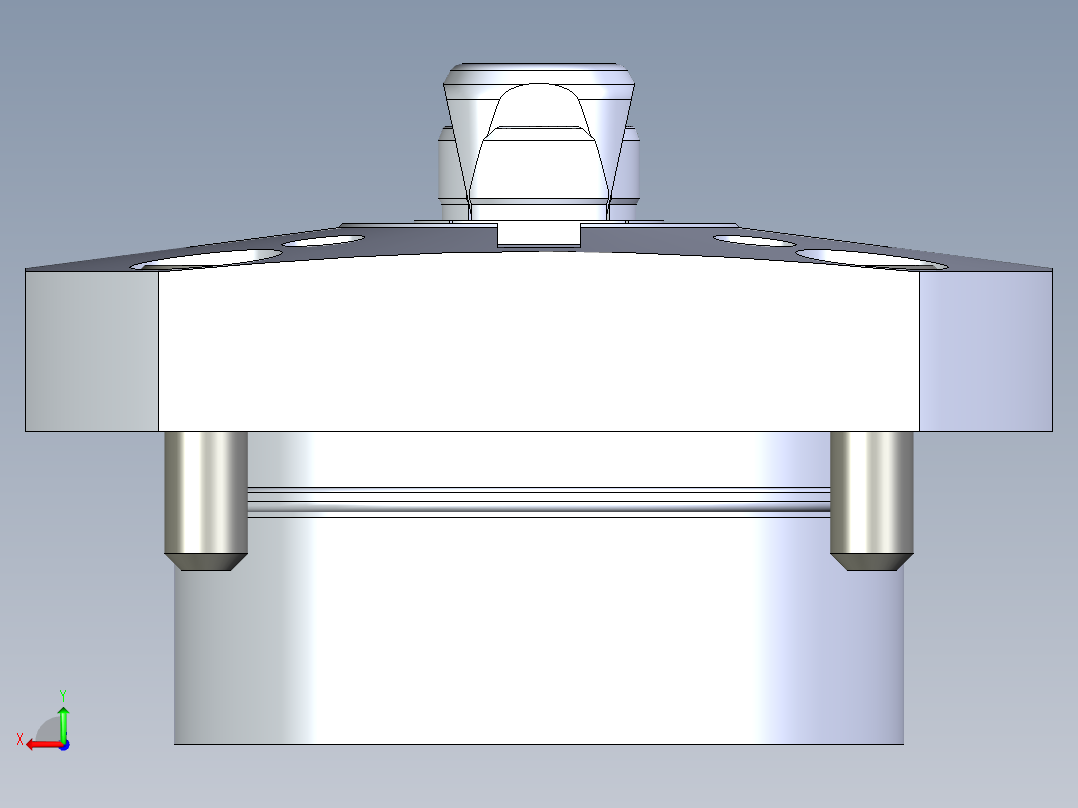 KOSMEKSFH3150-G多系列多零件图纸模型后视图