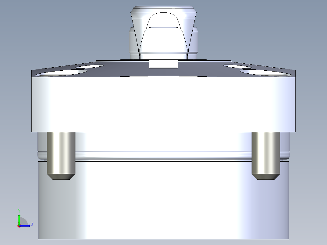 KOSMEKSFH3150-G多系列多零件图纸模型左视图