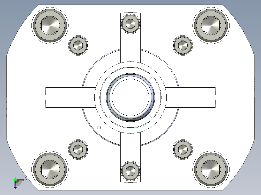 KOSMEKSFH3150-G多系列多零件图纸模型俯视图