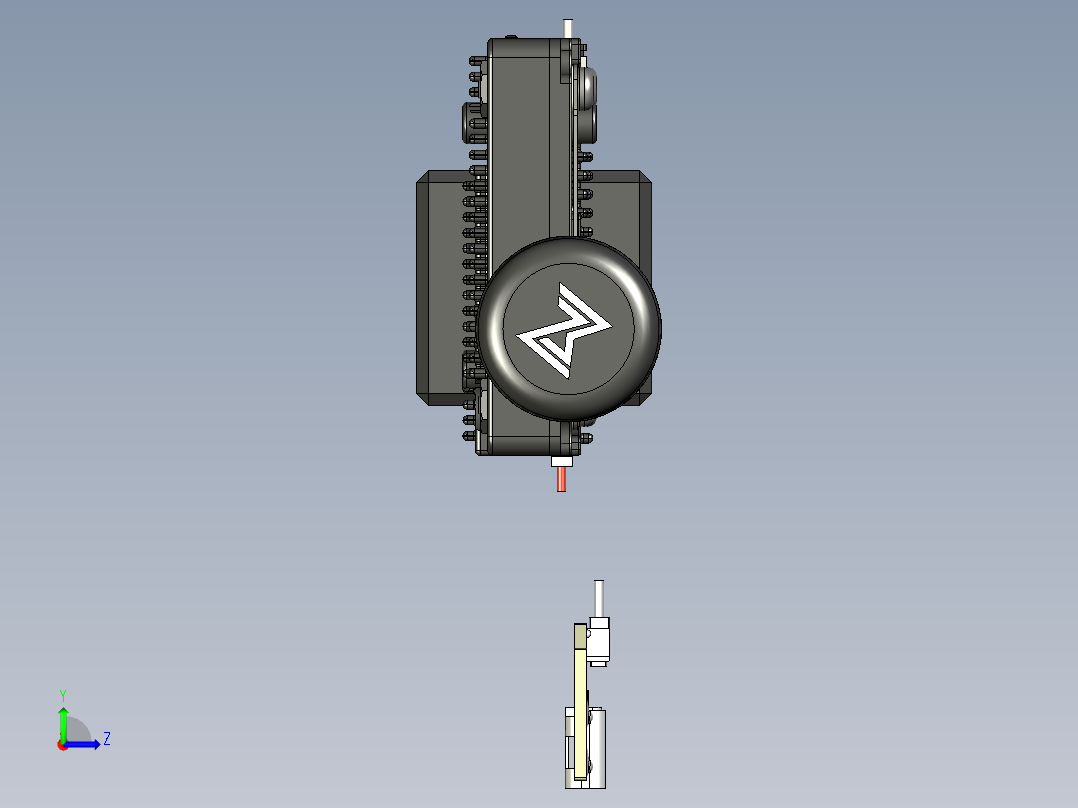 带高清相机的步行蜗牛神通V2VTX拍摄模块左视图
