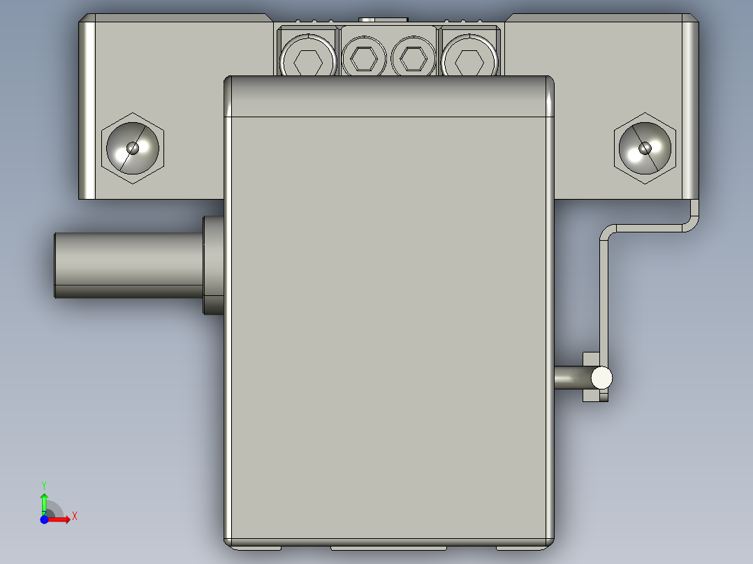 威洛博直线电机模组EB4-L80-S350-光轴前视图