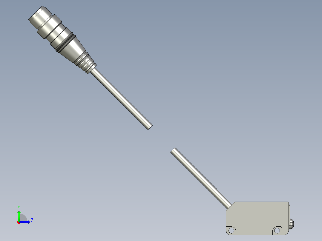 基恩士PZ-M53_kc图纸模型左视图